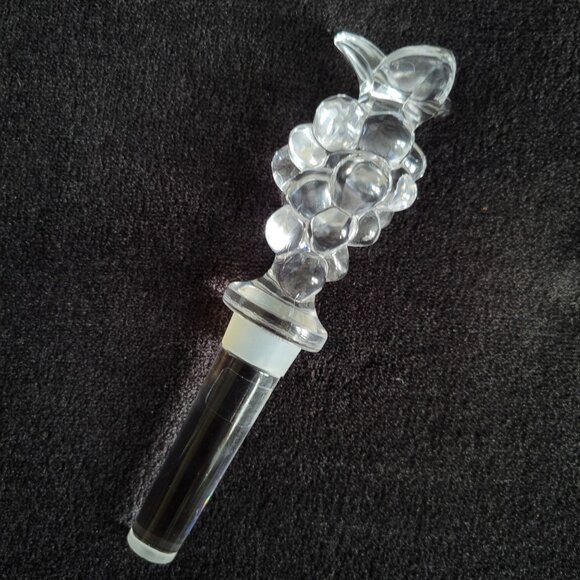 Mikasa Crystal Diamond Fire Wine Bottle Coaster and Stopper, Champagne Coaster - Picture 6 of 6